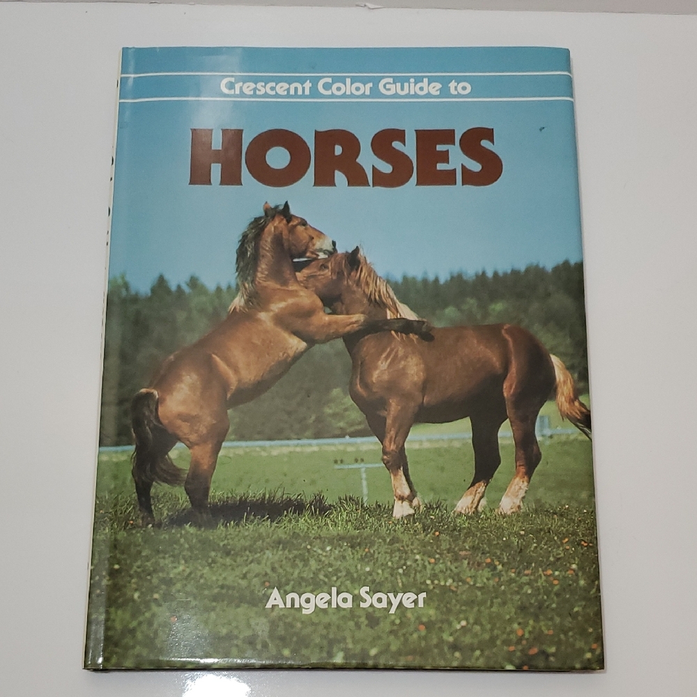 Vintage Horse Book - Crescent Blue and Brown Horse Guide 1980